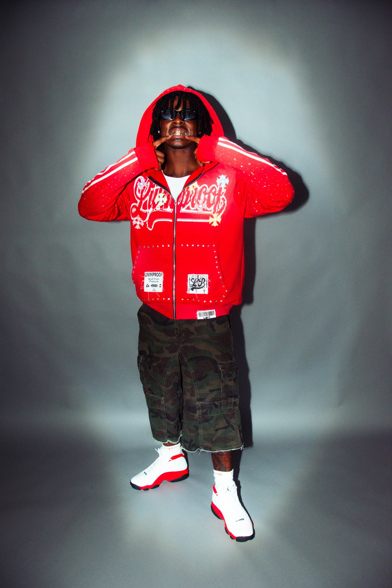 Red LivinProof Zip-Up