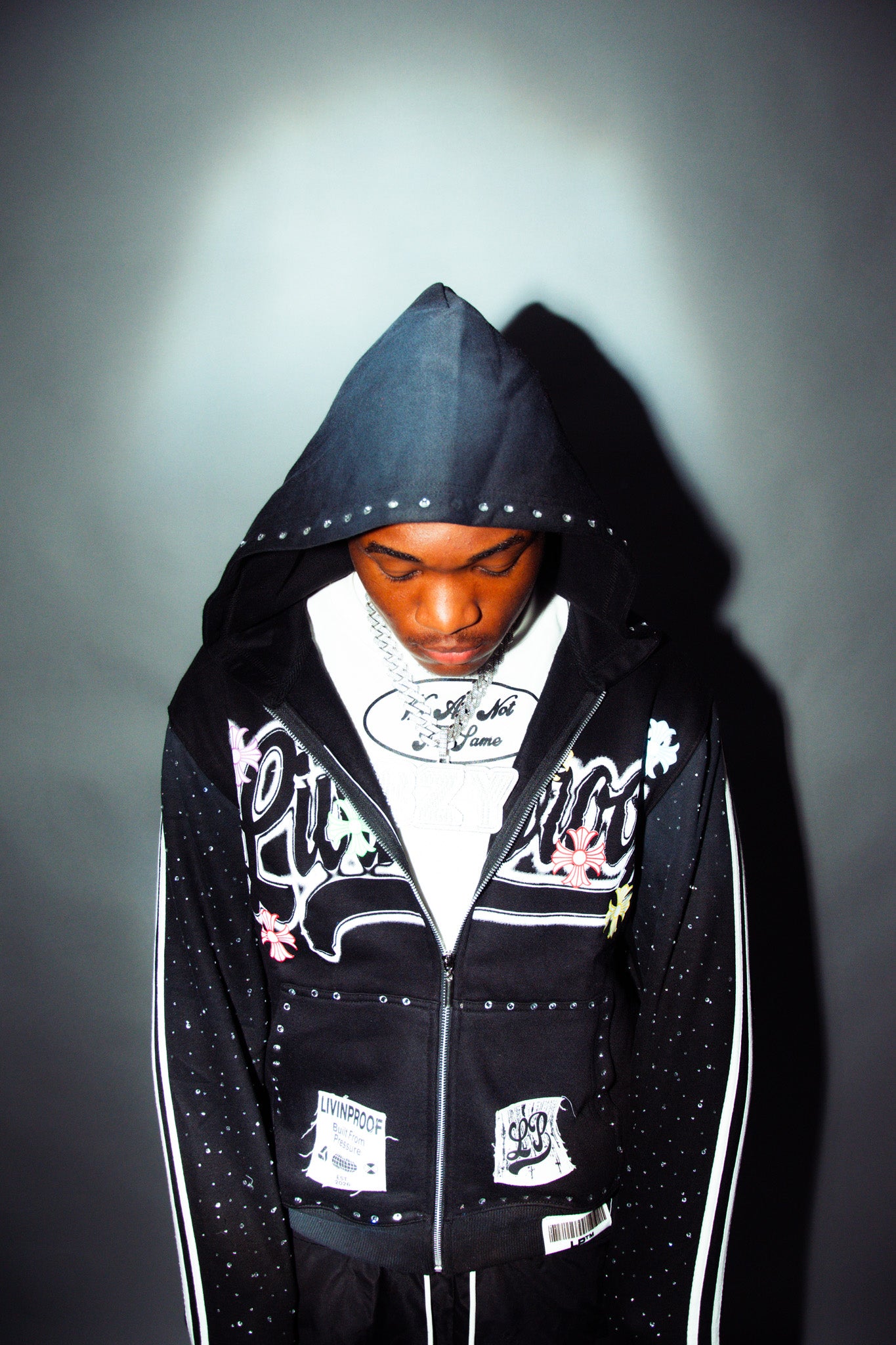 Black LivinProof Zip-Up