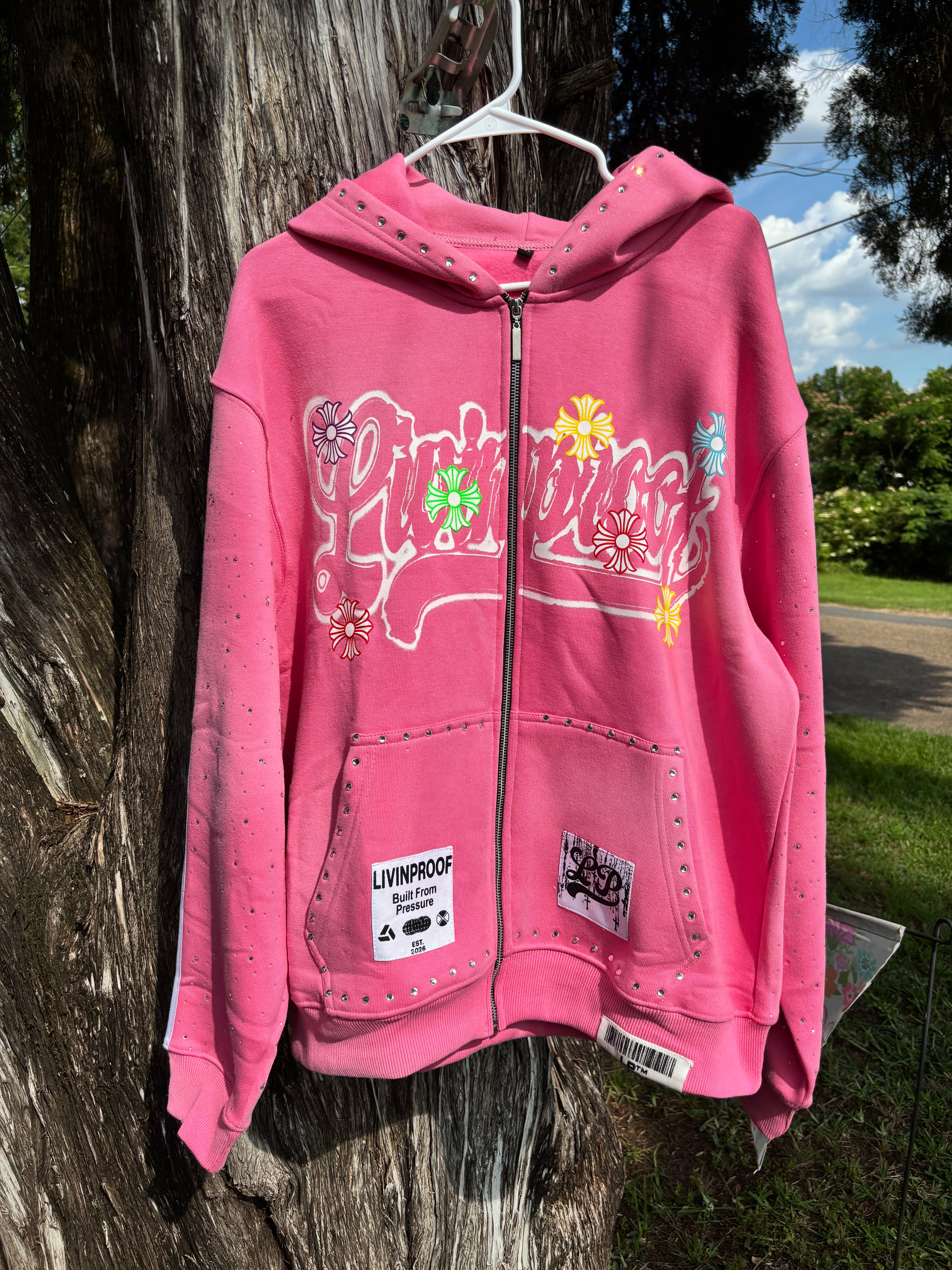 Pink LivinProof Zip-Up