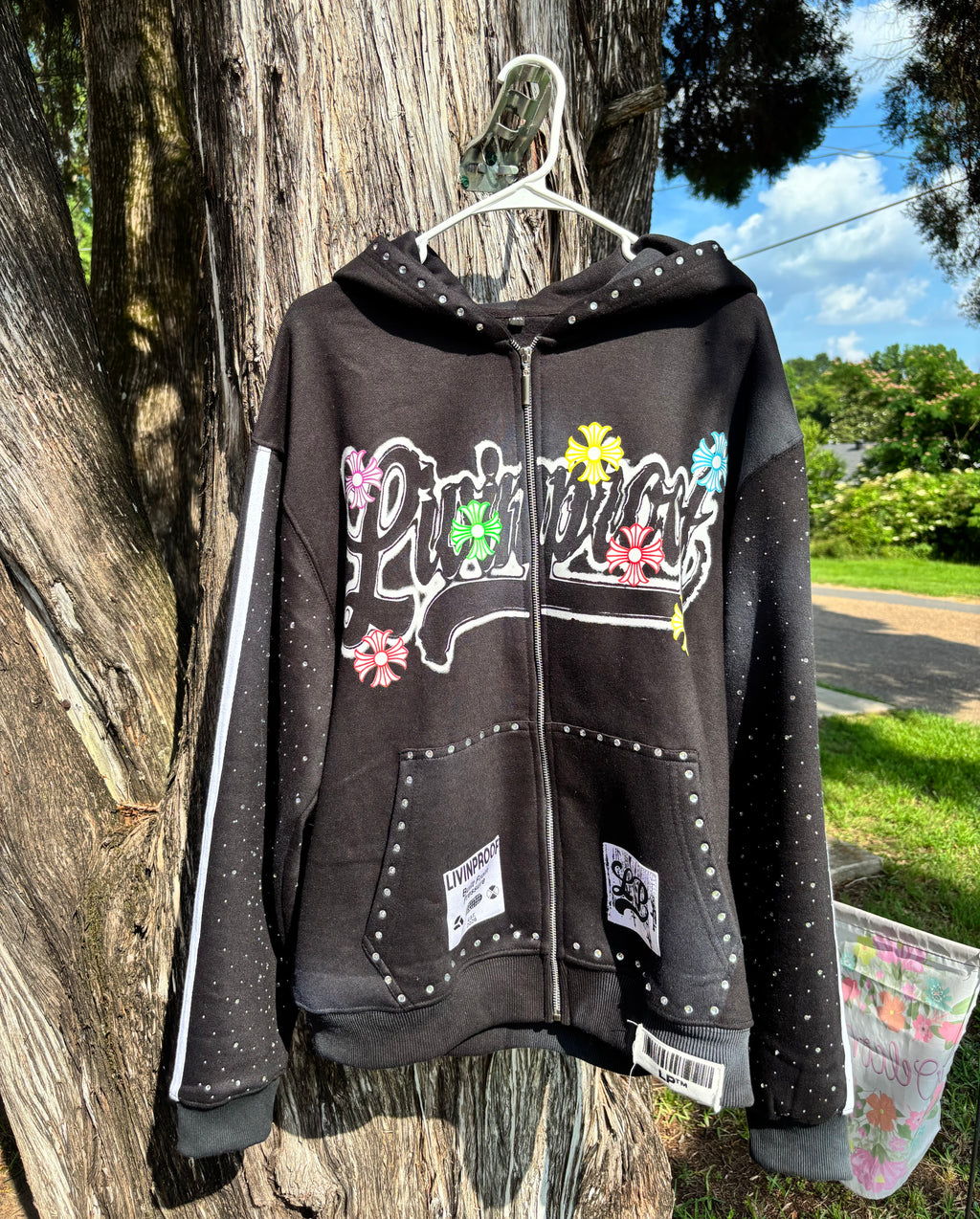 Black LivinProof Zip-Up
