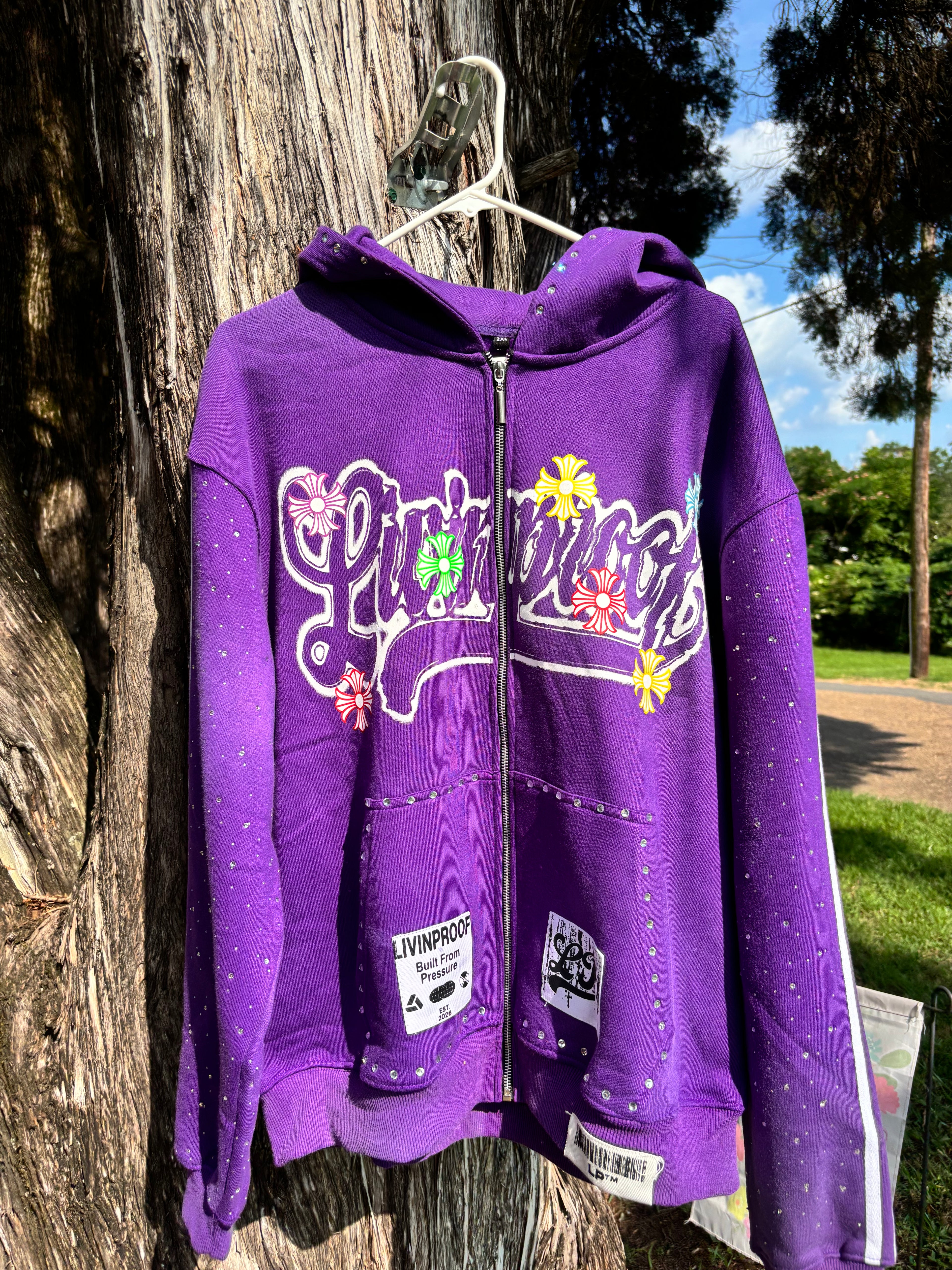 Purple LivinProof Zip-up