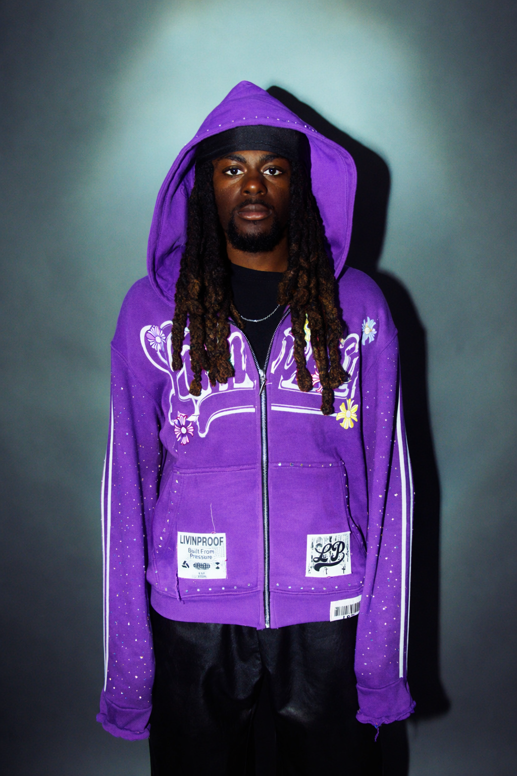 Purple LivinProof Zip-up